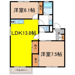 アートフレグランスＦの物件間取画像